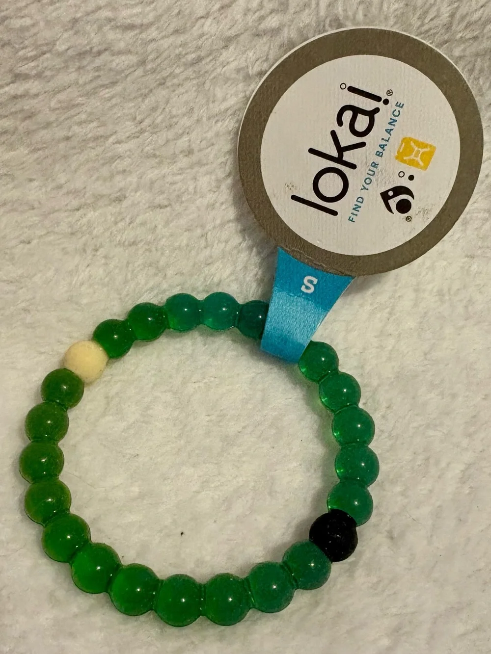Lokai Kids Green Balance Beaded Bracelet